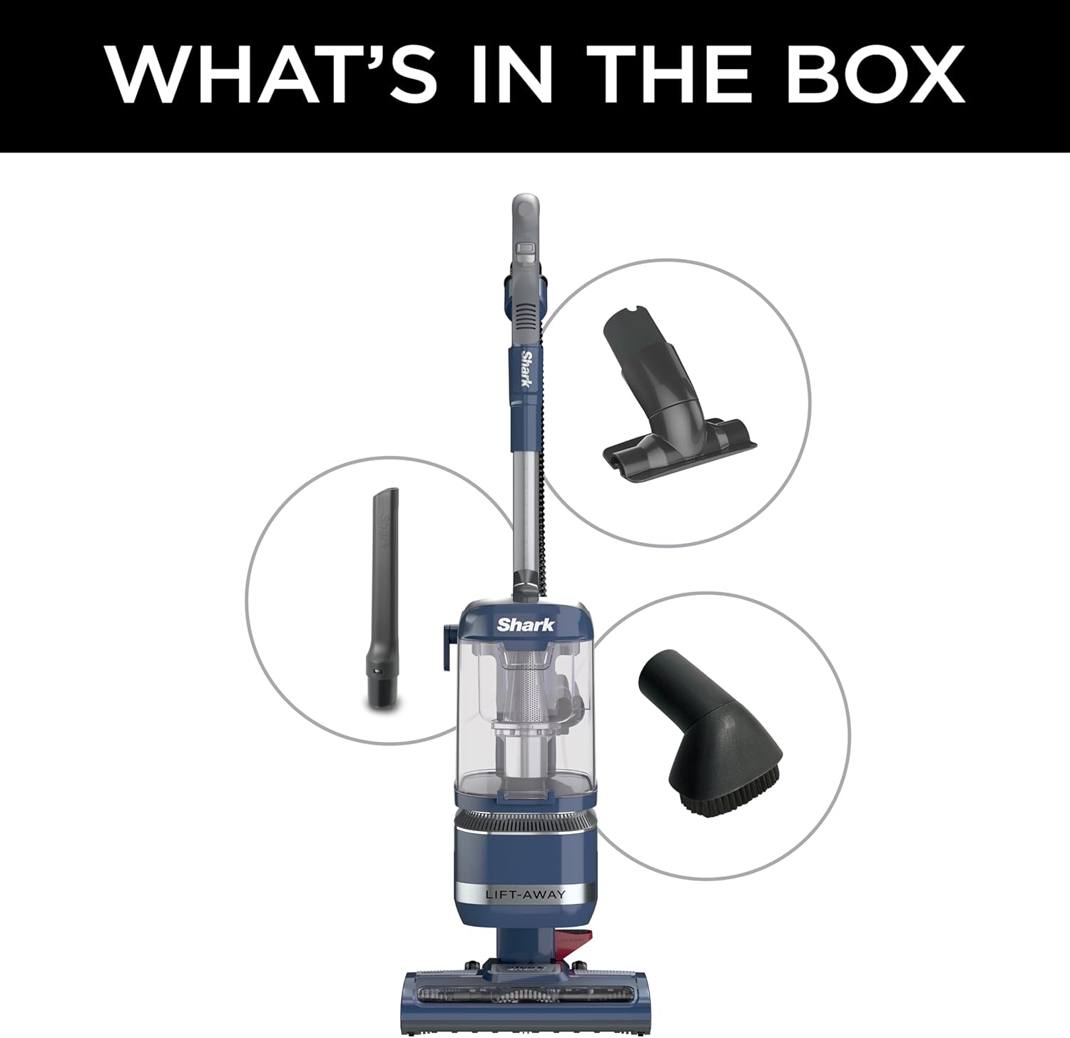 Shark Navigator Lift-Away ADV Upright Vacuum - Powerful Pet Hair Pickup & HEPA Filter - Lightweight, Blue Jean