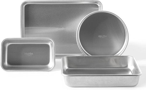 Martha Stewart Non-Stick Aluminum Bakeware Set - 4-Piece Dishwasher Safe Collection