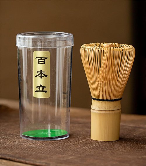 Matcha Whisk - Handcrafted Organic Bamboo Chasen | 100-Prong Traditional Japanese Stirrer for Authentic Tea
