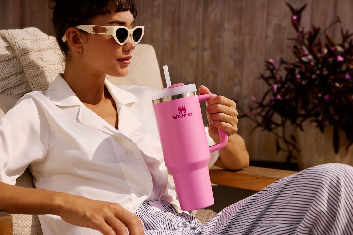 STANLEY Quencher H2.0 Tumbler - 30 oz Insulated Stainless Steel Cup with Handle & Straw | BPA-Free | Blue Sky