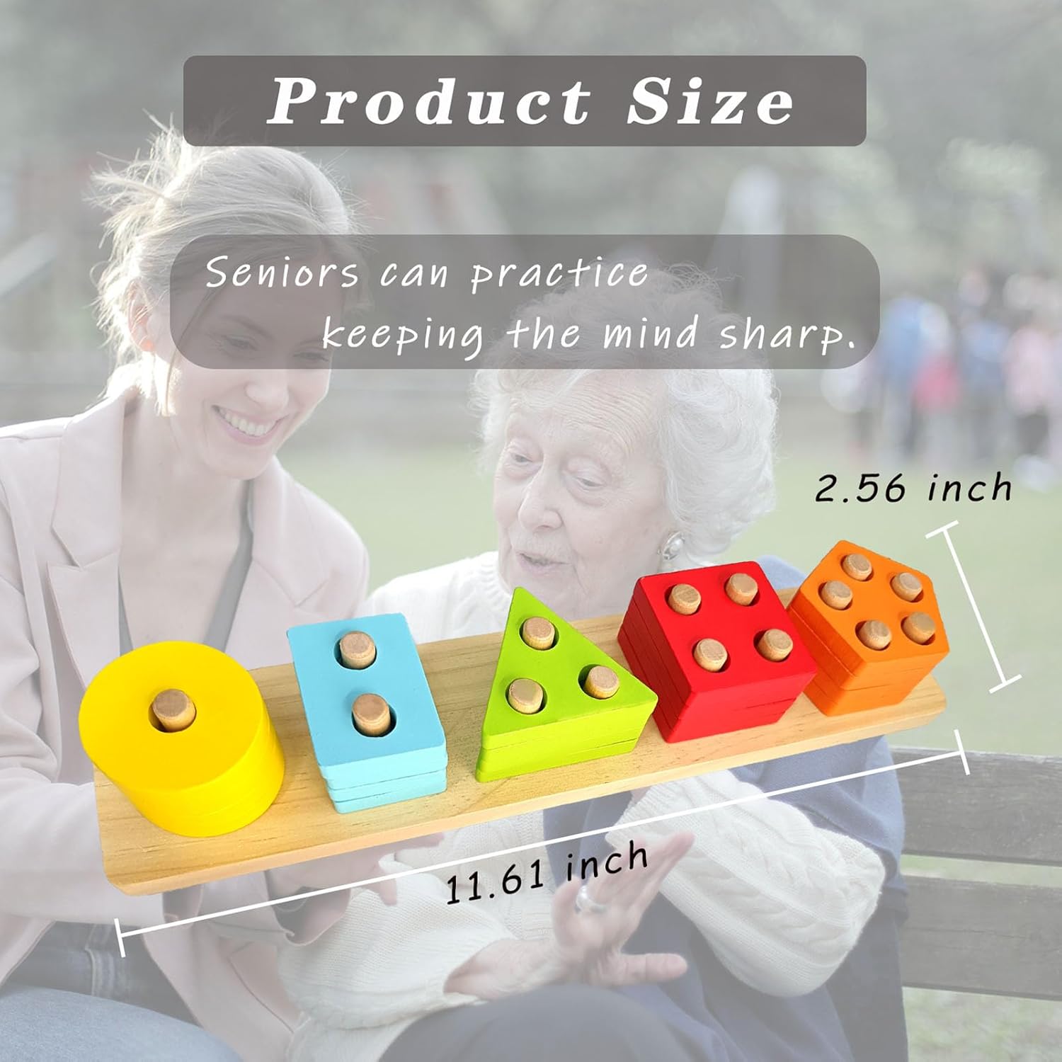 Regine Switzerland Wooden Puzzles | Cognitive Training Games for Seniors | Geometric Colors & Numbers