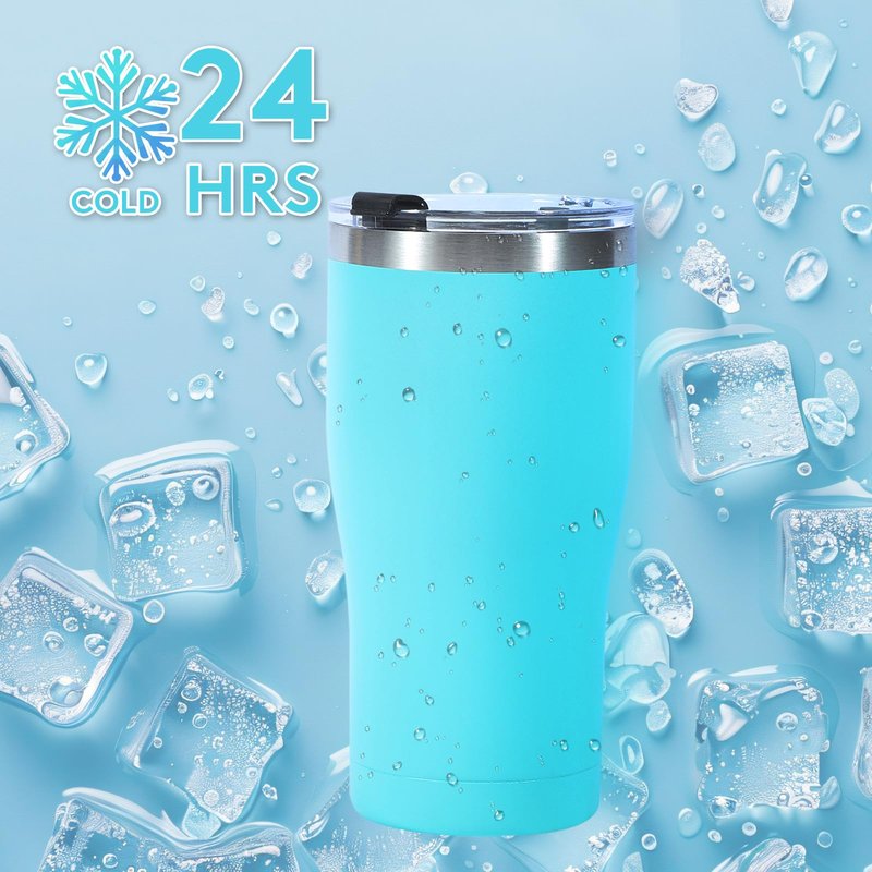 Dongni 20oz Tumbler with Lid Stainless Steel Tumblers Bulk, Double Wall Vacuum Insulated Coffee Travel Mug Powder Coated Tumbler（Mix 12 pack）