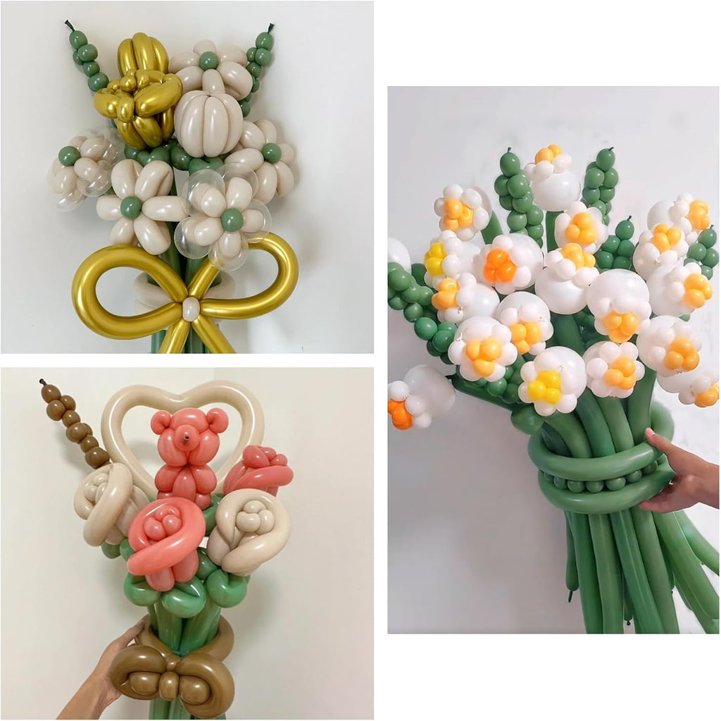 Sage Green 260 Balloons by [Brand Name] - Thick Latex Twisting Balloons for Animal Models | Perfect for Halloween & Birthdays