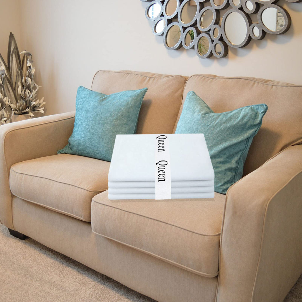 Maletnd 20 Pieces Bed Sheet Organizer Bands, Sheet Organizers and Storage Label Bands, Sheets Organizer for Closet, Sheet Label for Bedding, Sheet Keepers Linen Labels Bedding (Queen,KingTwin,Full)