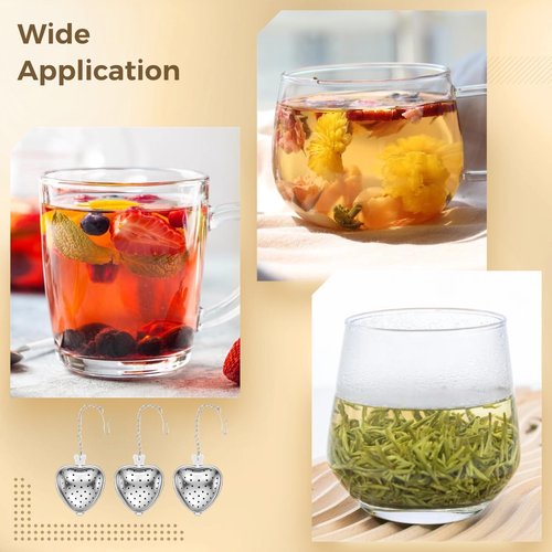 Tea Strainers, Stainless Steel Tea Ball Filters, Loose Leaf Tea Steeper Infusers (100)
