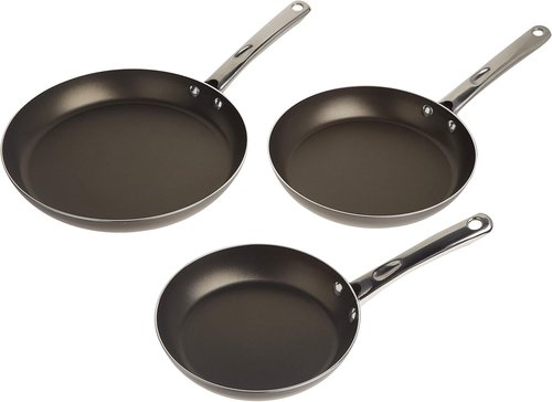 Farberware - Nonstick Frying Pan Set | 8-Inch, 10-Inch & 11-Inch Skillets in Black