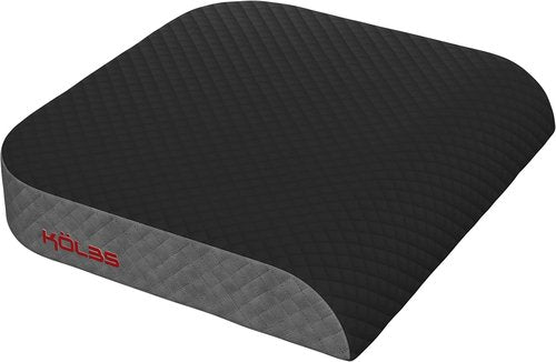 Kölbs Extra Large Memory Foam Seat Cushion - Plush Velvet Cover for Office Chair & Coccyx Pain Relief