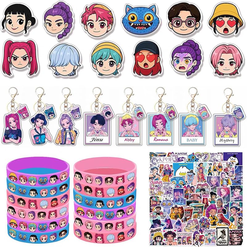 92PCS Demon Hunters Kpop Party Supplies Set - Decorations & Favors