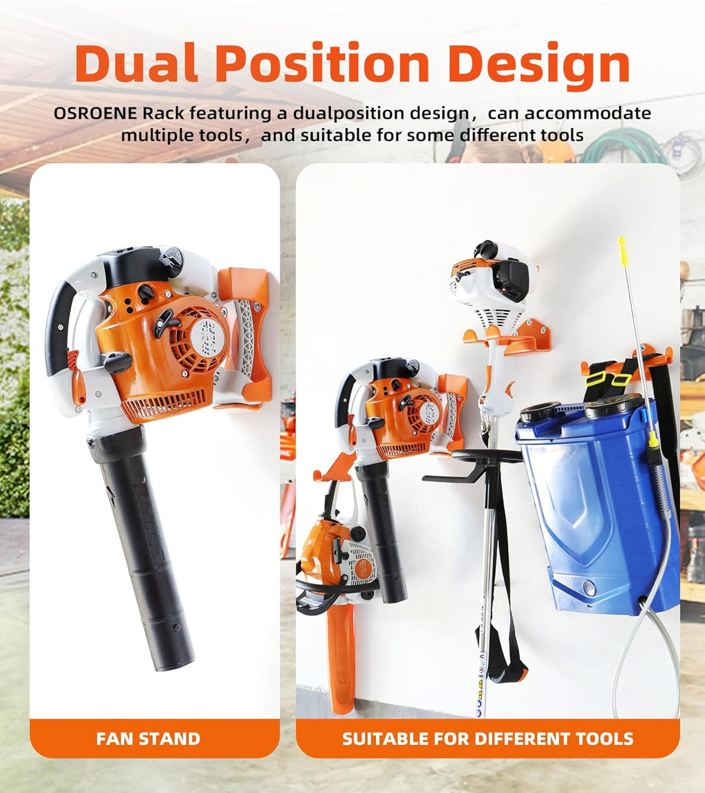 Stihl Leaf Blower Holder - Upgrade Handheld Blower Rack for Garage Wall | 1 Pack