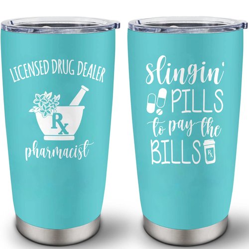 Louasedh Pharmacist Gifts for Women, Pharmacist Appreciation Graduation Gifts, Pharmacists Gift Ideas, Funny Gift for Pharmacists Women 20 oz Tumbler