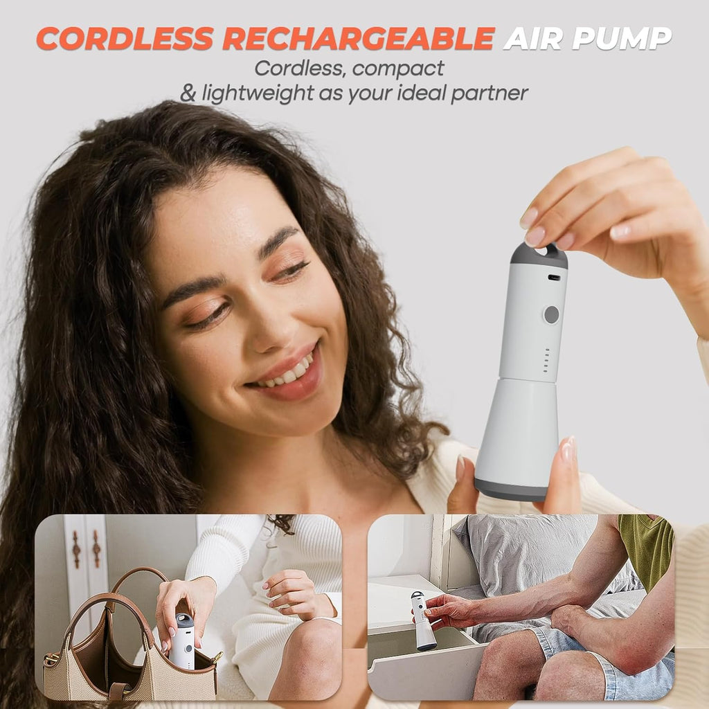 Vacbird Vacuum Storage Bags - 18 Pack with Rechargeable Wireless Pump | Large, Medium & Small Sizes for Clothing, Bedding & Travel