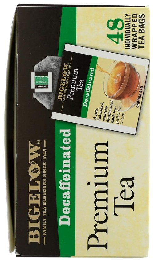 Bigelow Premium Decaffeinated Black Tea - 48 Individually Wrapped Tea Bags for Smooth Flavor