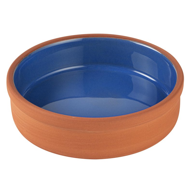 Restaurantware Terracotta Cazuela Bowls 2 Pack of 9 oz Durable Rustic Serving Dish Glazed Oven-Safe Bowl Freezer-Safe Tapas Dish Microwave-Safe Dishwasher-Safe