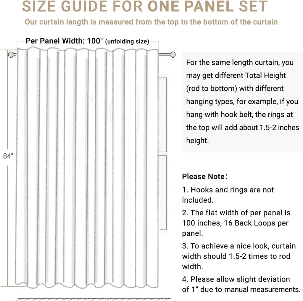 Skiennix 100% Blackout Linen Curtains - Thermal Insulated Drapes for Bedroom | 96" Long, Sage Color