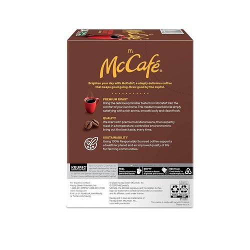 McCafe Premium Roast K-Cup Pods - Rich Flavor Coffee | 24 Count Box