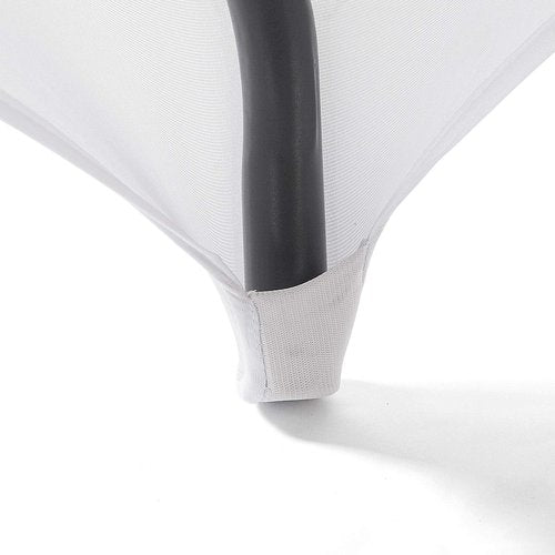 Peomeise 6FT Spandex Table Cover Rectangular Stretch Spandex Tablecloth (White,6FT)