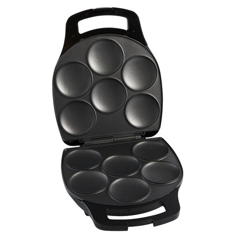 IMUSA 6 Slot Electric Arepa Maker with Temperature Control, Matte Black