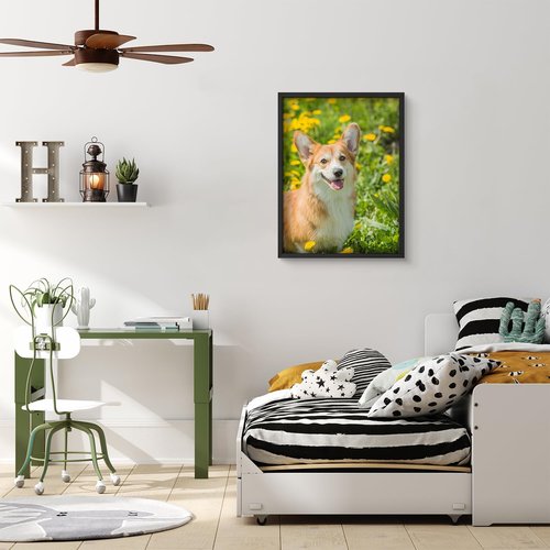 Custom Framed Poster Prints | Personalized Canvas Pictures for Wall - 12"x16" Black