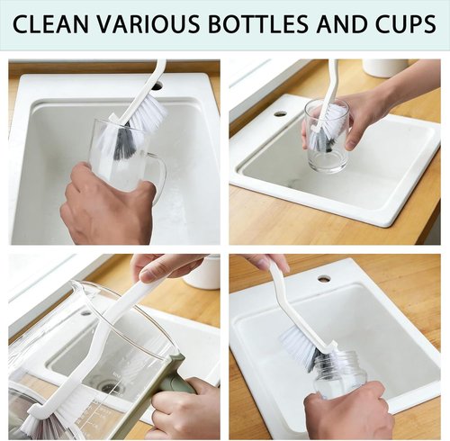 Crevice Cleaning Brush Set - Hard Bristle Gap Scrubber Tools for Grout & Window Tracks | 12-Pack Home Essentials
