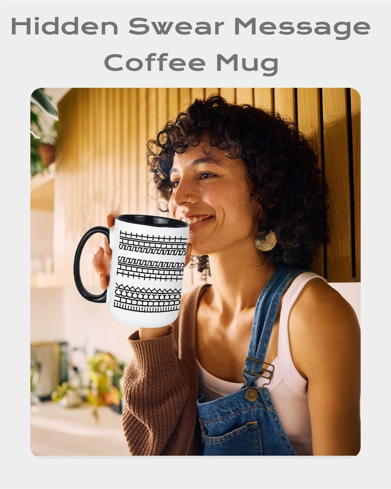 Joybloks 15OZ Funny Hidden Message Coffee Mug, Novelty F This S Ceramic Office Gifts for Coworker & Best Friend & Brother, Unique Cup Gag Gifts for Birthday & Christmas