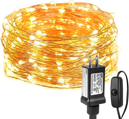 Lighting EVER Fairy Lights - 33ft 100 LED Warm White String Lights | Waterproof Indoor/Outdoor Decor