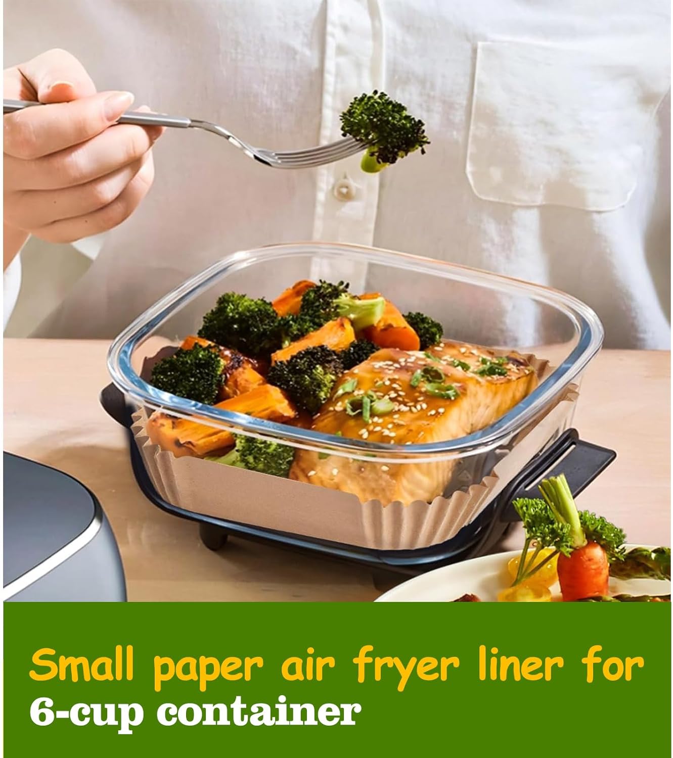 Ninja Air Fryer Liners - 250 Pcs Parchment Paper Accessories for Crispi Cooking | Perfect Fit for Ninja Appliances
