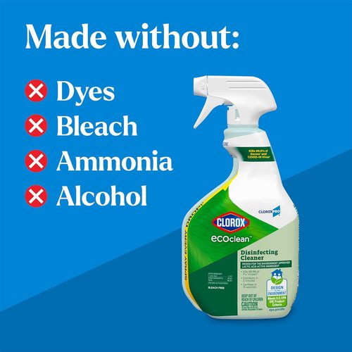 Clorox Pro EcoClean Disinfecting Cleaner Spray - 32 Oz Bottle for Effective Sanitization