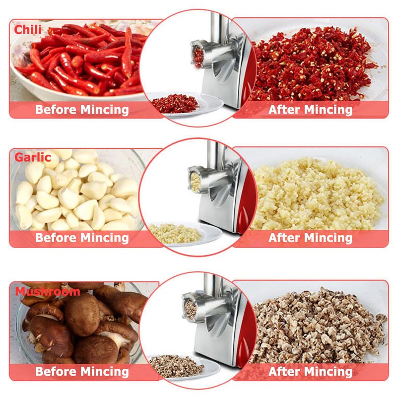 Electric Meat Grinder, Heavy Duty Meat Mincer, Sausage Stuffer Maker, Food Grinder Household Multifunctional Mincer Sausage Stuffer