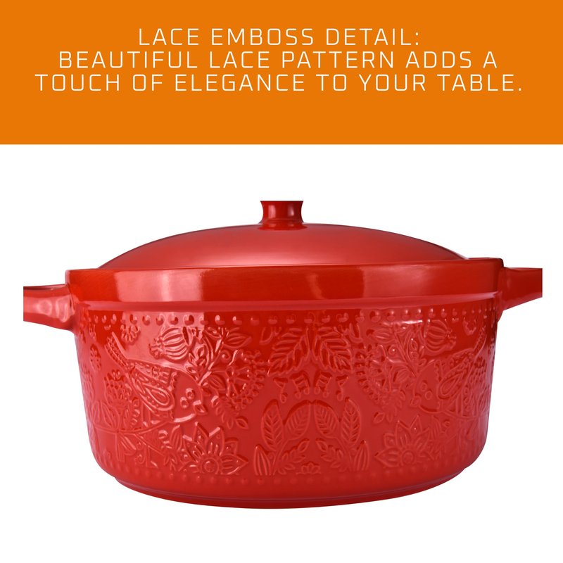 Bruntmor 11-Inch Enameled Cast Iron Cookware - 2-in-1 Square Cast Iron Casserole Dish with Lid and Dual Handles for Baking, Braising, and Roasting - Durable, Nonstick Skillet Dutch Oven, Pumpkin Spice