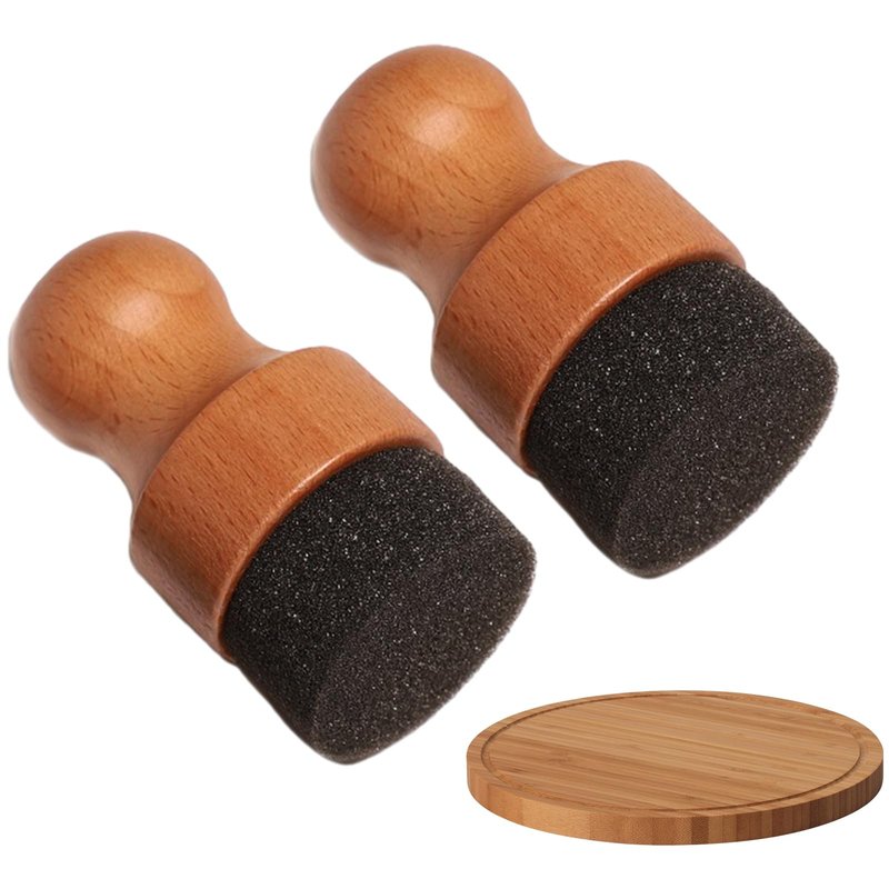 2 Pcs Cutting Board Oil Wax Applicator Set for Cutting Board,Spoons, Wooden Butcher Blocks, Wooden Worktops and Other Utensils, 5 x 5 x 9.5cm