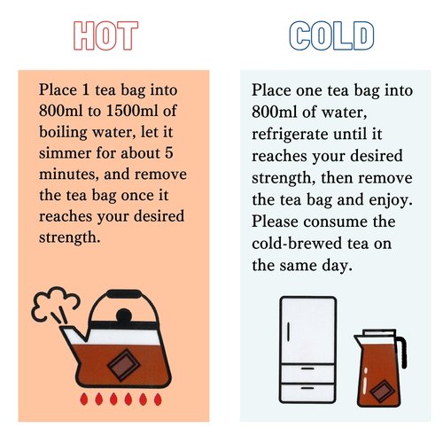 Barley Tea - 40 Packs (HOT/COLD, Caffeine-Free) Versatile Brew, Traditional Japanese Barley Tea【KYOTO-YAMASHIRO】
