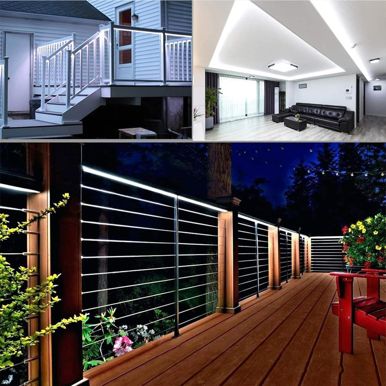 Skiennix 200ft LED Rope Lights - Waterproof Flexible Tube Lighting with 8 Modes | Perfect for Outdoor & Indoor Decor
