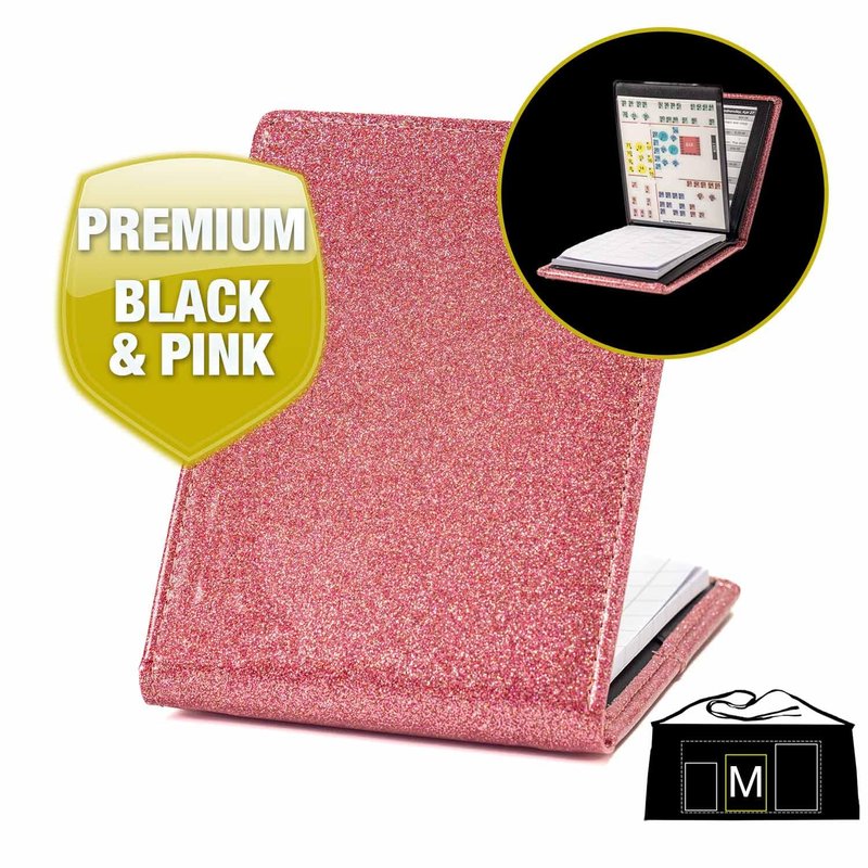 Waiter Wallet Deluxe (Pink) Server Book Organizer with Clear Pocket Insert for Waiters and Waitresses | Includes Restaurant Guest Order Pad | Medium Size fits Apron Pockets | 4.75" x 6.75"
