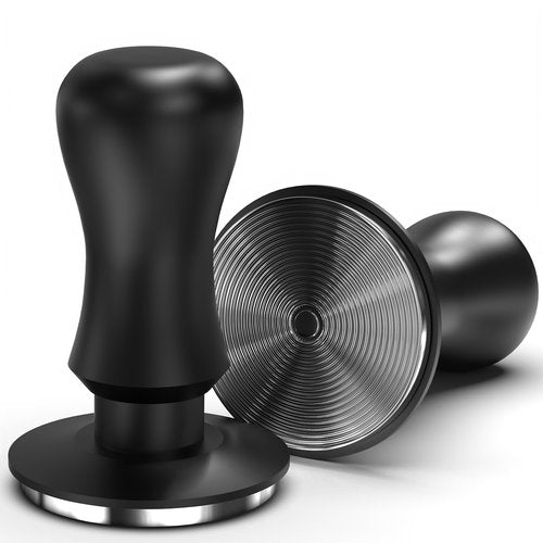 KYONANO 58.5mm Espresso Tamper, 30lb Spring-Loaded Calibrated Coffee Tamper, 304 Stainless Steel, Anodized Aluminum Handle Barista Tamper Suit for Over 58mm Rancilio, Gaggia Portafilter