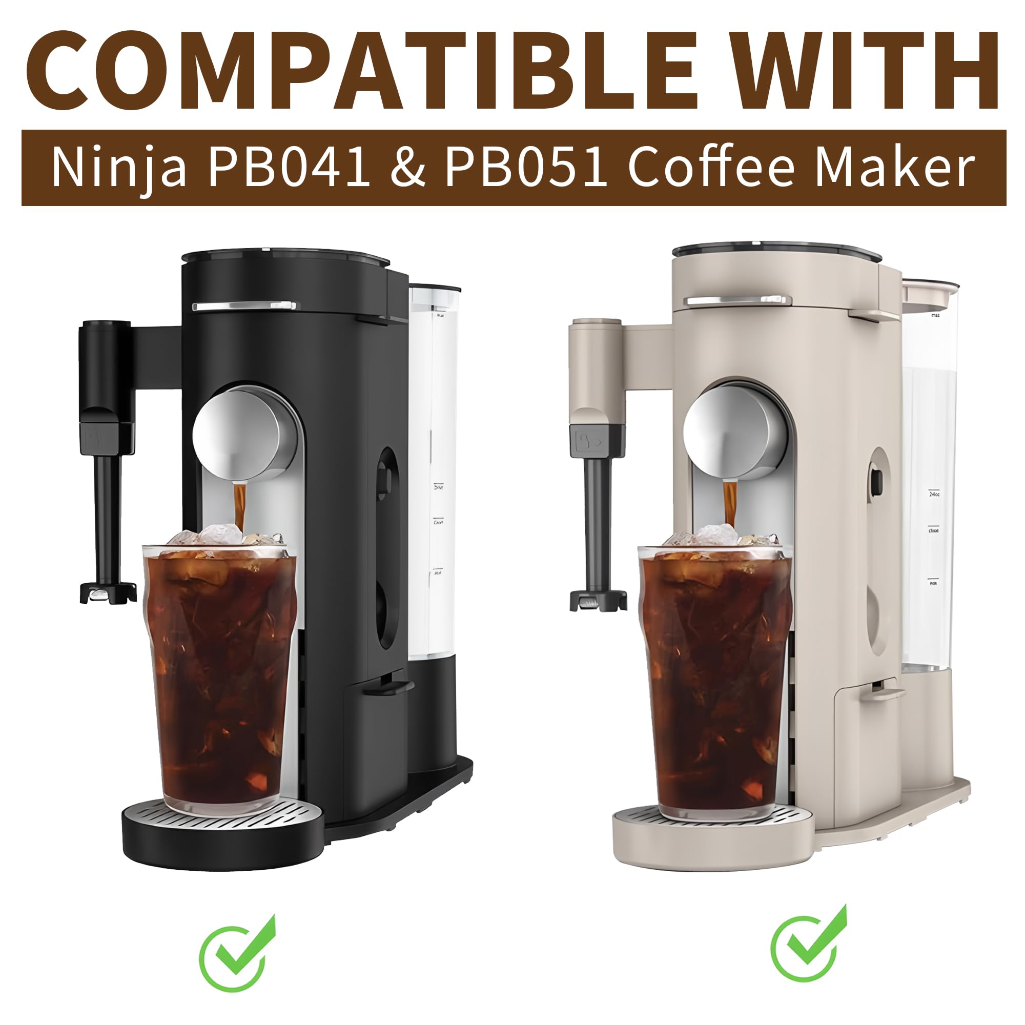 Disposable Coffee Paper Filters for Ninja Pod & Grounds Specialty Single-Serve Coffee Maker, 150 Pcs Coffee Filter Compatible with Ninja PB051 PB041 Coffee Maker