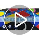 Large Classroom Rug 13' x 7'7" - 24-Seat Educational Carpet for Schools