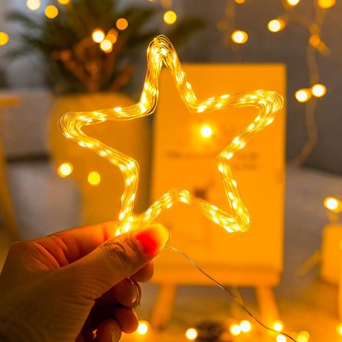 Litogo 3 Pack Fairy Lights - 33FT 100LED Battery Operated Twinkle String Lights with Timer | 8 Dimmable Modes for Indoor Decor