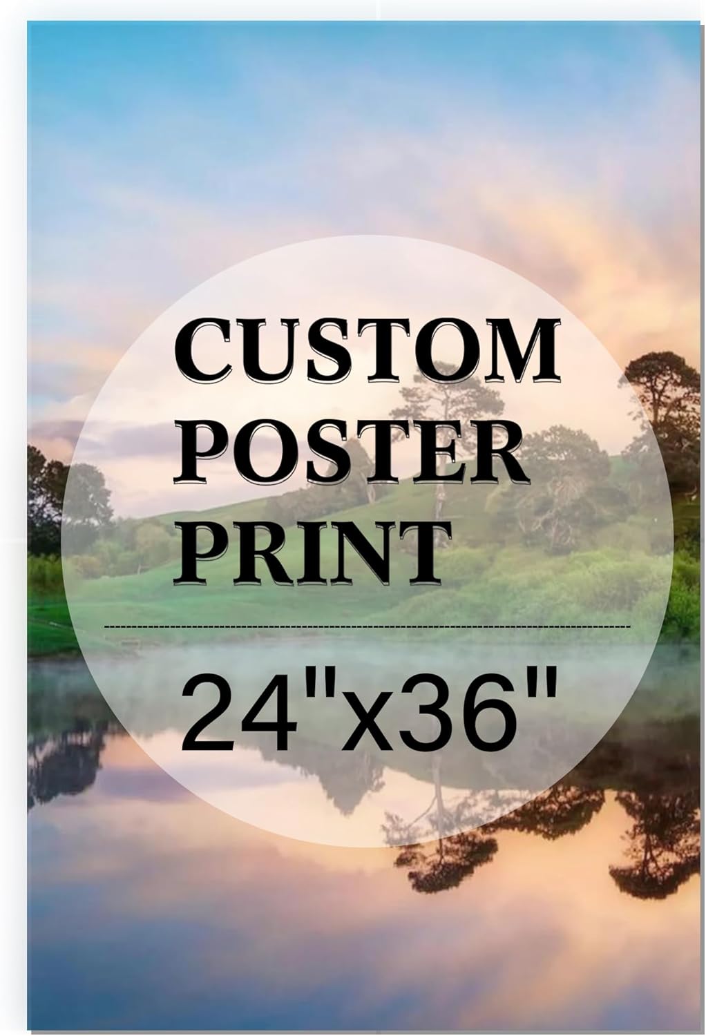 Skiennix Custom Poster Print - Unframed Personalized Design | Upload Your Images (24" L x 36" W)