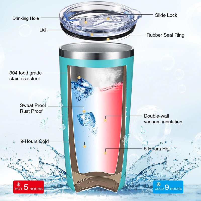 Sieral 16 Pieces Thank You for Being Awesome Tumbler, Thank You Supplies for Women Men 20oz Insulated Stainless Steel Travel Tumbler with Lid and Straw Appreciation Gift with Keychain (Classic Color)