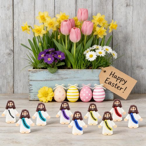 Little Jesus Figurines - 36 Pack Mini Jesus Figures for Church Events | Perfect Easter & Christmas Gifts