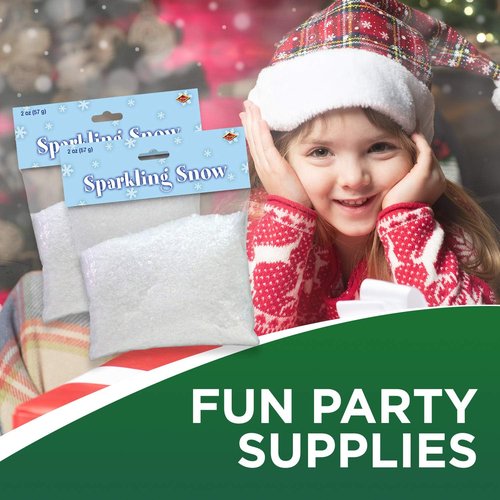 Beistle | Sparkling Snow Decoration - Pack of 3 for Festive Holiday Decor