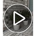 24-Inch Artificial Boxwood Topiary Tree - UV Resistant Outdoor Set of 2