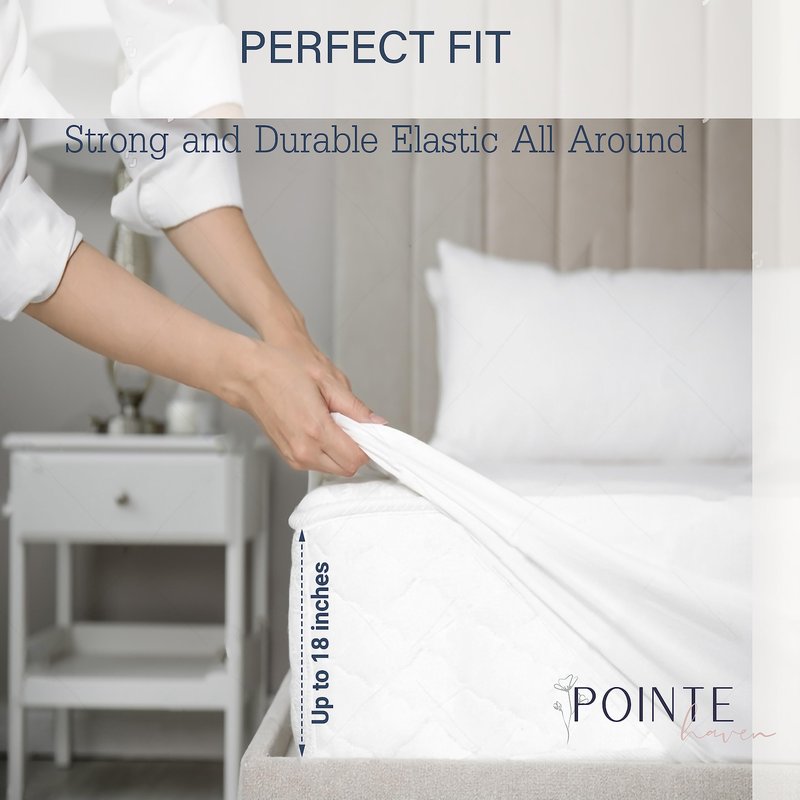 Pointehaven Bedding 4 Pieces King 100% Cotton Percale Sheets- Printed Bed Sheet & Pillowcase Sets- Soft Cotton Bed Sheets Set- Fits Mattress 19 inches Deep Pocket (King, Cypress)