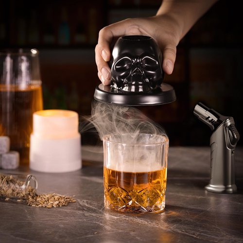 Whiskey Smoker Kit with Torch - 21 Sets - 6 Flavors Wood Chips - Bourbon, Cocktail Smoker Infuser Kit, Old Fashioned Drink Smoker Kit, Birthday Bourbon Whiskey Gifts for Men, Dad, Husband (No Butane)