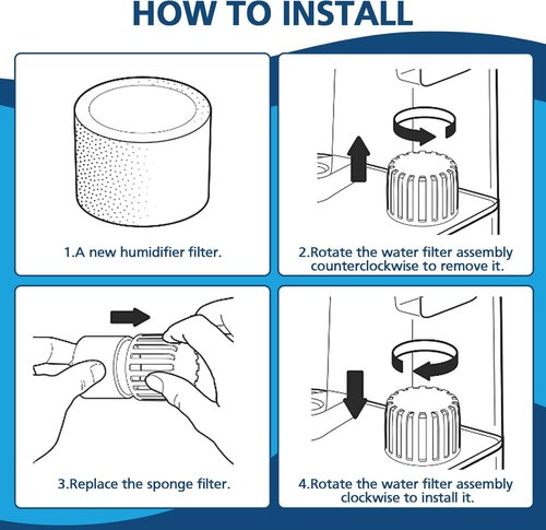 LEVOIT Humidifier Replacement Filters - 16-Pack for Classic160, Dual150, Dual200S & More