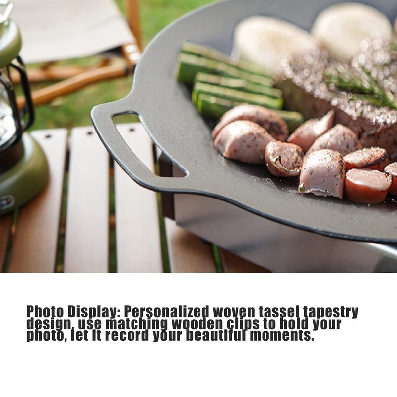 Korean BBQ Grill, Good Insulation Heat Solid Grilling Pan Nonstick for Outdoor Indoor Party for Camping 36CM