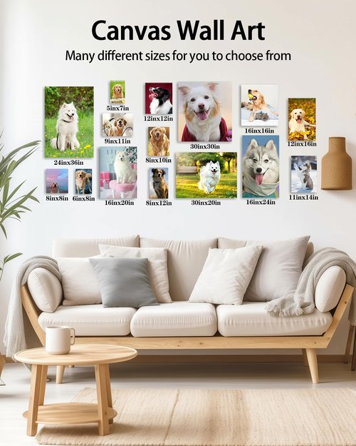 AbcCustomize Canvas Wall Art - Custom Photo Prints for Bedroom & Living Room Decor