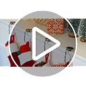 Set of 4 Foldable Christmas Stocking Holders for Mantle, Heavy Duty Metal Hooks