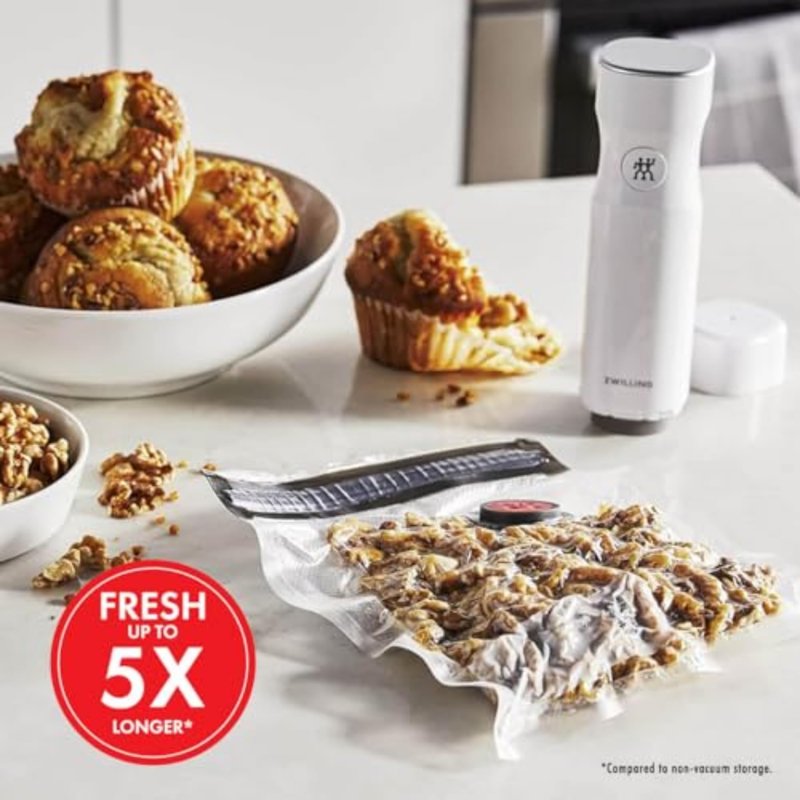 ZWILLING Fresh & Save 10-pc Vacuum Sealer Bags, Sous Vide Bags, Meal Prep - Small