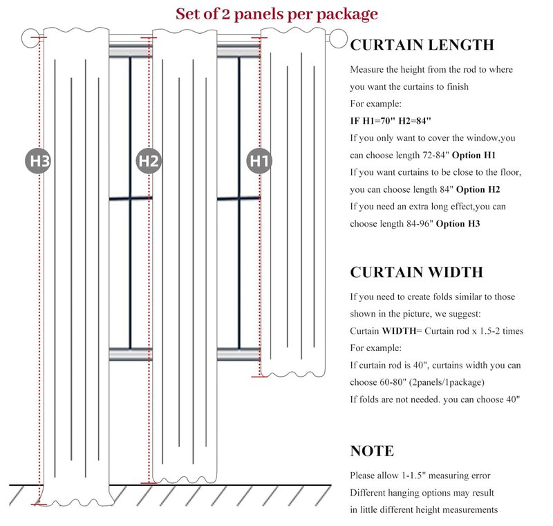 QJmydeco Black Out 96 Inch Long Boho Curtains 2 Panel Set, Farmhouse Curtains for Living Room Darkening/Thermal/Noise Reduction Textured Flax Linen Drape 8ft Hook&Ring Included Birch Off White 50"x96"